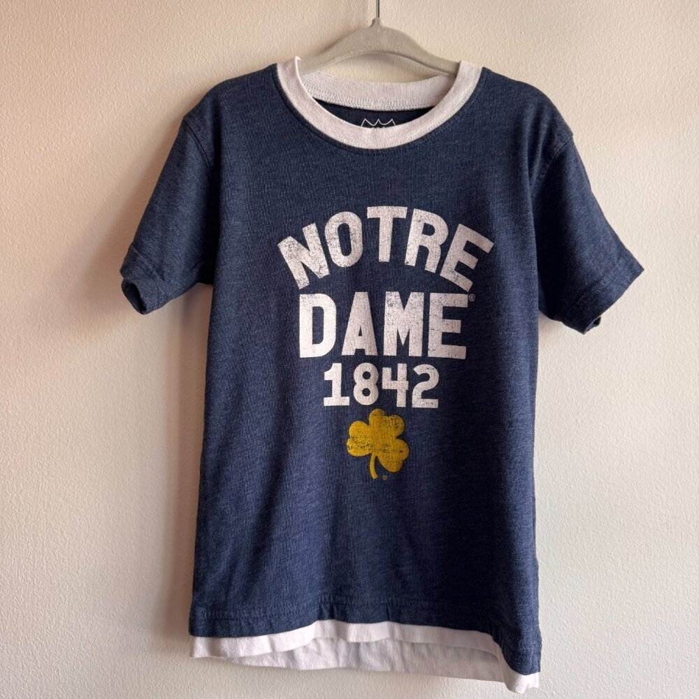 Team Athletics Notre Dame Fighting Irish Logo T-shirt Toddler Size 3 T
